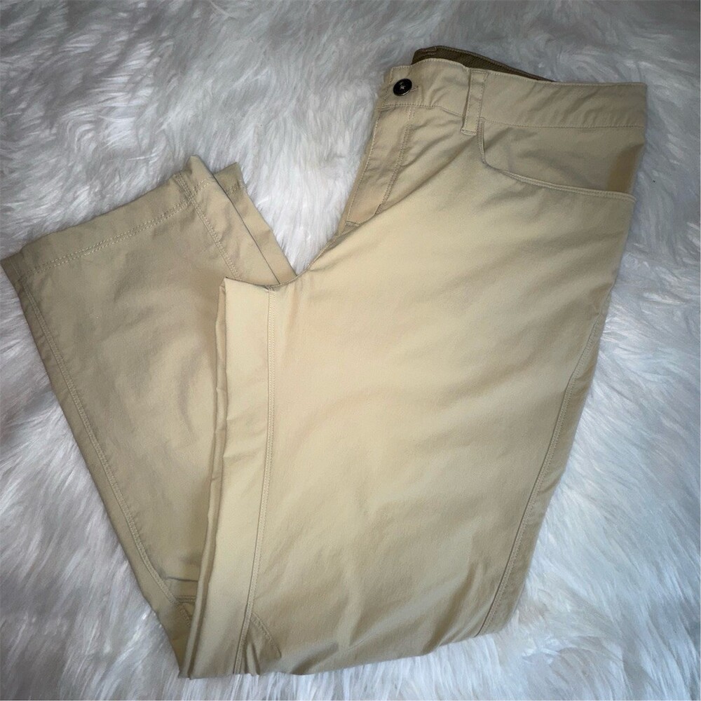 Patagonia Pants Womens Size 12 Tan Khaki Hiking Cargo Convertible Rugged Outdoor